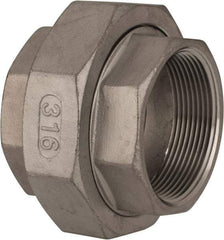 Value Collection - 2" Grade 316 Stainless Steel Pipe Union - FNPT x FNPT End Connections, 150 psi - Industrial Tool & Supply