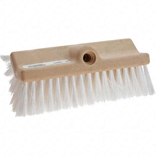 Weiler - Synthetic Scrub Brush - 10" Long Head, White - Industrial Tool & Supply