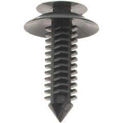 Value Collection - 8mm Hole Diam, 14mm OAL, Ratchet Shank, Nylon Panel Rivet - 8mm Material Thickness - Industrial Tool & Supply