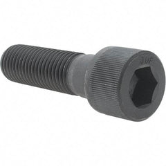 Value Collection - 1-1/8 - 7 UNC Hex Socket Drive, Socket Cap Screw - Alloy Steel, Black Oxide Finish, Partially Threaded, 4" Length Under Head - Industrial Tool & Supply