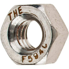 Value Collection - M8x1.25 Metric Coarse Steel Right Hand Hex Nut - 13mm Across Flats, 6.5mm High, Zinc-Plated Finish - Industrial Tool & Supply