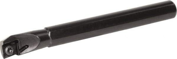 Kyocera - 0.632" Min Bore Diam, 4-3/4" OAL, 1/2" Shank Diam, A...SCLP (C)-E Indexable Boring Bar - 1.14" Max Bore Depth, CPGB 32.., CPMB 32.., CPMH 32.., CPMT 32.. Insert, Screw Holding Method - Industrial Tool & Supply