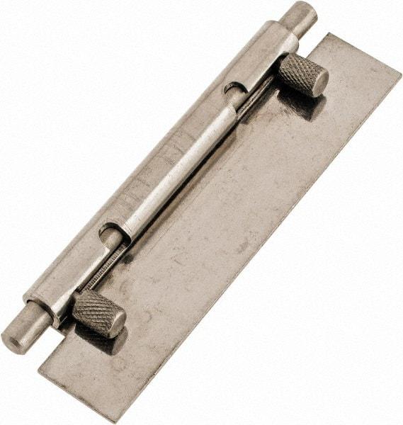 Value Collection - 4" Long x 1" Wide x 0.05" Thick, Keeper Hinge - Stainless Steel - Industrial Tool & Supply