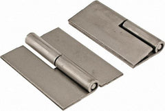 Value Collection - 1.87" Wide x 0.075" Thick, Slip Joint Hinge - Steel, Plain Finish - Industrial Tool & Supply