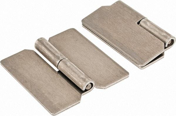 Value Collection - 1.44" Wide x 0.05" Thick, Slip Joint Hinge - Aluminum, Plain Finish - Industrial Tool & Supply