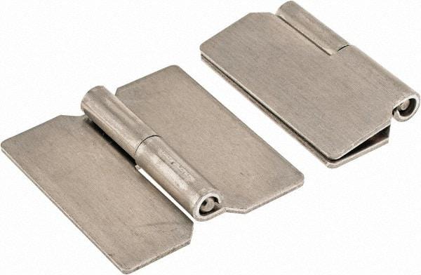 Value Collection - 1.44" Wide x 0.05" Thick, Slip Joint Hinge - Aluminum, Plain Finish - Industrial Tool & Supply
