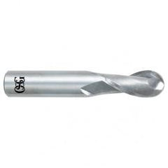 11/16" Dia. - 4" OAL - Bright CBD - Ball End SE EM - 2 FL - Industrial Tool & Supply