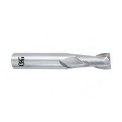 9/16 Dia. x 3-1/2 Overall Length 2-Flute Square End Solid Carbide SE End Mill-Round Shank-Center Cutting-Uncoated - Industrial Tool & Supply