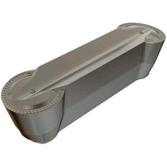 Iscar - 840GDMY F Grade IC808, 8mm Cutting Width Carbide Grooving Insert - 4mm Max Depth of Cut, Neutral, 4mm Corner Radius, TiAlN Finish - Industrial Tool & Supply