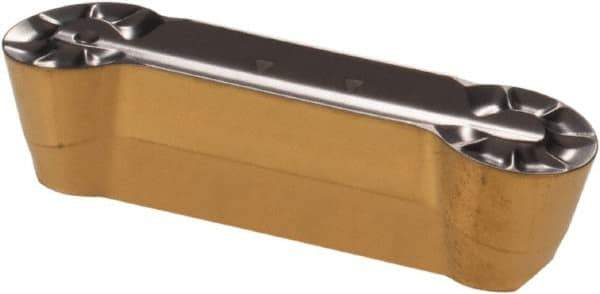 Iscar - 840GDMY Grade IC808, 8mm Cutting Width Carbide Grooving Insert - 0.157" Max Depth of Cut, Neutral, 0.1575" Corner Radius, TiAlN Finish - Industrial Tool & Supply