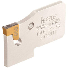 Iscar - 3/4" Blade Height, 1.65mm Blade Width, 32mm OAL, Neutral Cut, Single End Indexable Cut-Off Blade - 12mm Max Depth of Cut, TGFH Blade, Tang-Grip Series - Industrial Tool & Supply