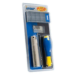 Iscar - 1" Cut Diam, 1" Shank Diam, Indexable Square Shoulder Helical End Mill - HM90 ADKT 1505PDR Inserts, Weldon Shank, Series Heli2000 - Industrial Tool & Supply