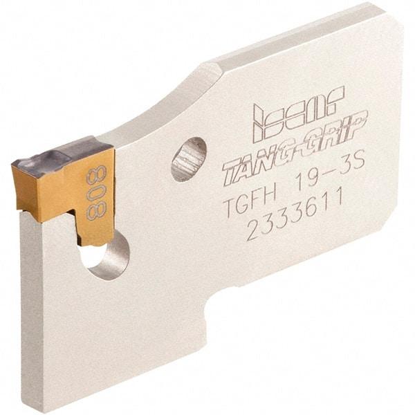 Iscar - 3/4" Blade Height, 2.5mm Blade Width, 32mm OAL, Neutral Cut, Single End Indexable Cut-Off Blade - 16mm Max Depth of Cut, TGFH Blade, Tang-Grip Series - Industrial Tool & Supply