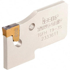 Iscar - 3/4" Blade Height, 2.5mm Blade Width, 32mm OAL, Neutral Cut, Single End Indexable Cut-Off Blade - 16mm Max Depth of Cut, TGFH Blade, Tang-Grip Series - Industrial Tool & Supply
