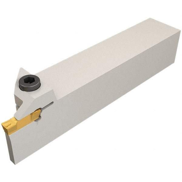 Iscar - HELI, External, Right Hand, 12mm Max Depth of Cut, 4 to 4.76mm Groove Width, Indexable Grooving Tool Holder - DG.., GRIP Insert Compatibility, 25mm Shank Height, 25mm Shank Width, 135mm OAL - Industrial Tool & Supply