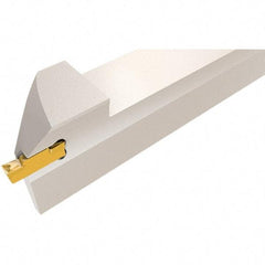 Iscar - HFH, Internal or External, Right Hand, 5.3mm Max Depth of Cut, 3 to 6mm Groove Width, Indexable Grooving Tool Holder - HFPR Insert Compatibility, 20mm Shank Height, 20mm Shank Width, 130mm OAL - Industrial Tool & Supply