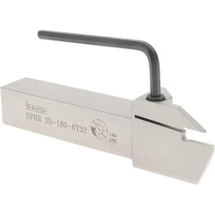 Iscar - HFH, External, Right Hand, 32mm Max Depth of Cut, 6mm Max Groove Width, Indexable Grooving Tool Holder - DGN.., GRIP, HFP.. Insert Compatibility, 25mm Shank Height, 25mm Shank Width, 150mm OAL - Industrial Tool & Supply