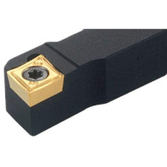 Iscar - SCAC, Left Hand Cut, 16mm Shank Height x 16mm Shank Width, Neutral Rake Indexable Turning Toolholder - 125mm OAL, Series Isoturn - Industrial Tool & Supply