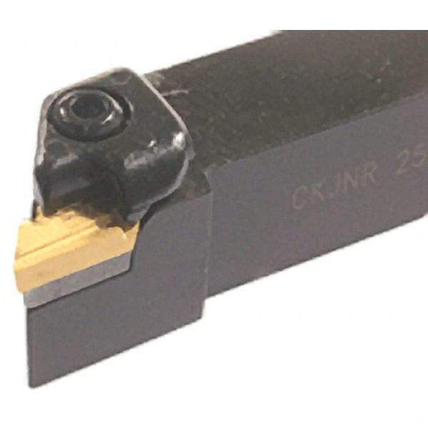Iscar - CKJN, Left Hand Cut, 93° Lead Angle, 25mm Shank Height x 25mm Shank Width, Negative Rake Indexable Turning Toolholder - 150mm OAL, KN.X Insert Compatibility, Series Isoturn - Industrial Tool & Supply