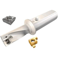 Iscar - 18mm Max Drill Depth, 2.25xD, 8mm Diam, Indexable Insert Drill - 1 Insert, 12mm Shank Diam, Straight Shank - Industrial Tool & Supply