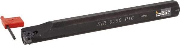 Iscar - Internal Thread, Right Hand Cut, 3/4" Shank Width x 3/4" Shank Height Indexable Threading Toolholder - 7" OAL, 16IRM Insert Compatibility, SI Toolholder, Series SIR - Industrial Tool & Supply