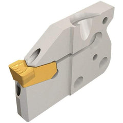 Iscar - Left Hand Cut, 4mm Insert Width, Cutoff & Grooving Support Blade for Indexables - 16mm Max Depth of Cut, 7.2mm Head Projection - Industrial Tool & Supply