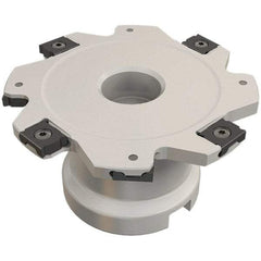 Iscar - Shell Mount A Connection, 0.157" Cutting Width, 22.5mm Depth of Cut, 80mm Cutter Diam, 22mm Hole Diam, 10 Tooth Indexable Slotting Cutter - FDN-LN08 Toolholder, LNET Insert, Right Hand Cutting Direction - Industrial Tool & Supply