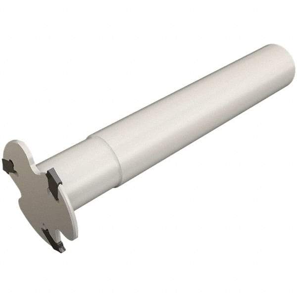 Iscar - Shank Connection, 0.071" Cutting Width, 11mm Depth of Cut, 40mm Cutter Diam, 4 Tooth Indexable Slotting Cutter - 0.63" Shank Diam, SGSF-W Toolholder, GSFN, GSFU Insert, Right Hand Cutting Direction - Industrial Tool & Supply