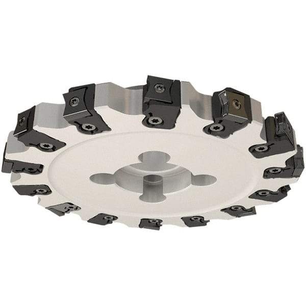 Iscar - Shell Mount Connection, 0.744" Cutting Width, 40mm Depth of Cut, 160mm Cutter Diam, 40mm Hole Diam, 10 Tooth Indexable Slotting Cutter - FDN-CALN15 Toolholder, LNHT, LNKX, LNMT, LNMW Insert, Right Hand Cutting Direction - Industrial Tool & Supply