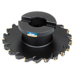 Iscar - Shell Mount E Connection, 0.7874" Cutting Width, 2.4409" Depth of Cut, 200mm Cutter Diam, 1.5748" Hole Diam, 8 Tooth Indexable Slotting Cutter - FDN Toolholder, QD.T Insert - Industrial Tool & Supply