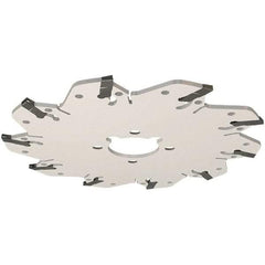 Iscar - Arbor Hole Connection, 0.106" Cutting Width, 39mm Depth of Cut, 160mm Cutter Diam, 32mm Hole Diam, 10 Tooth Indexable Slotting Cutter - GM-DG Toolholder, GIM, GIMY, GIP, GIPA Insert, Right Hand Cutting Direction - Industrial Tool & Supply
