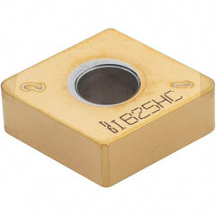 Iscar - CNMA433 MW4 Grade IB25HC PCBN Turning Insert - TiN Finish, 80° Diamond, 1/2" Inscr Circle, 3/16" Thick, 3/64" Corner Radius - Industrial Tool & Supply