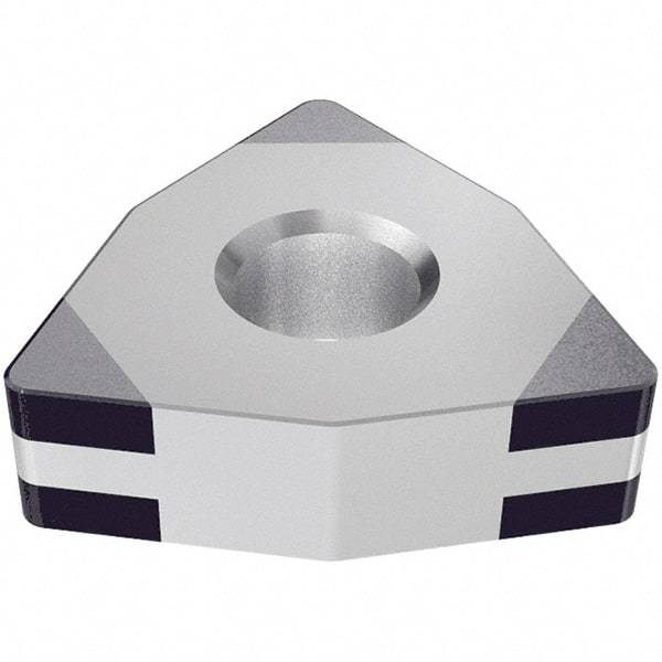 Iscar - WNGA432 M6 Grade IB10HC PCBN Turning Insert - TiN Finish, 80° Trigon, 1/2" Inscr Circle, 3/16" Thick, 1/32" Corner Radius - Industrial Tool & Supply