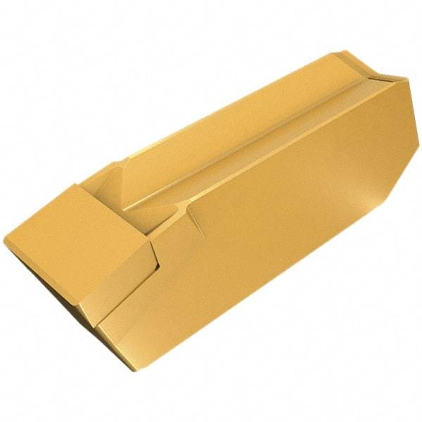 Iscar - 400K020GITM K Grade IB20H, 4mm Cutting Width PCBN Grooving Insert - 0.4mm Max Depth of Cut, Neutral, 0.2mm Corner Radius, Uncoated - Industrial Tool & Supply