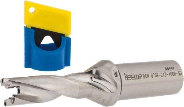 Iscar - 0.709" to 0.744" Diam, 3xD, 2.13" Max Depth, 1" Shank Diam, 5.45" OAL, Replaceable-Tip Drill - FCP, ICK, ICK-2M, ICM, ICN, ICP, iCP-2M Insert, 18 Seat Size, 45390762 Toolholder, Series SumoCham - Industrial Tool & Supply