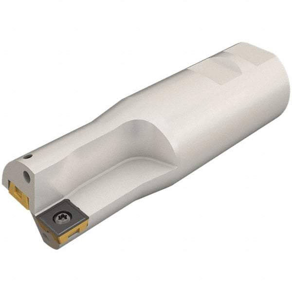 Iscar - 1.13" Max Drill Depth, 1xD, 1-1/8" Diam, Indexable Insert Drill - 2 Inserts, 1-1/4" Shank Diam, Straight Shank - Industrial Tool & Supply