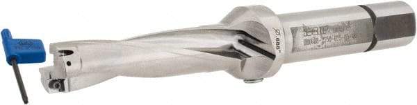 Iscar - 2-3/4" Max Drill Depth, 4xD, 11/16" Diam, Indexable Insert Drill - 2 Inserts, 3/4" Shank Diam, Straight Shank - Industrial Tool & Supply