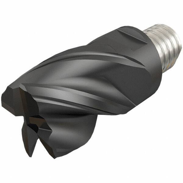 Iscar - MM EC-CF Grade IC908 Carbide End Milling Tip Insert - TiAlN Finish, 4 Flutes, 16mm Cutting Diam, 12mm Depth of Cut, 20.5mm Extension, 0.02" Cnr Rad, 38° Helix - Industrial Tool & Supply