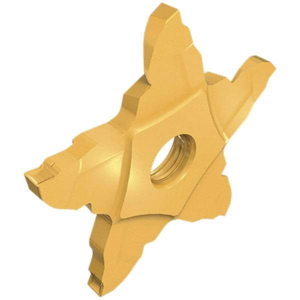 Iscar - 34F24702022PENTA F Grade IC908, 2.47mm Cutting Width Carbide Grooving Insert - 5mm Max Depth of Cut, Right Hand, 0.2mm Corner Radius, TiAlN Finish - Industrial Tool & Supply