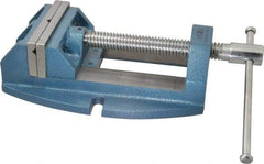 Wilton - 5" Jaw Opening Capacity x 2-1/8" Throat Depth, Horizontal Drill Press Vise - 5" Wide x 2-1/8" High Jaw, Stationary Base, Standard Speed, 12-3/4" OAL x 4.4" Overall Height, Cast Iron - Industrial Tool & Supply