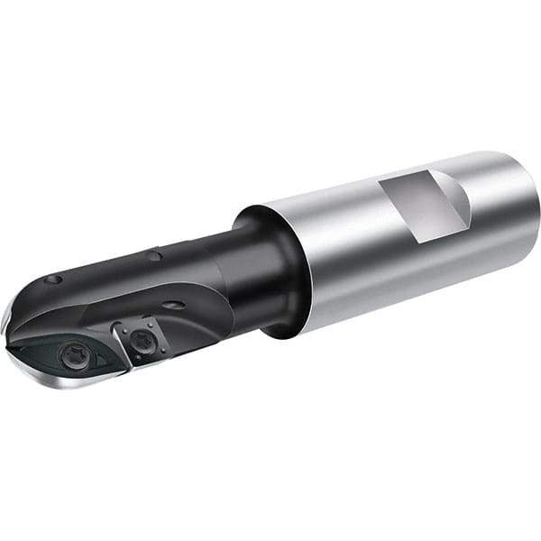 Walter - 20mm Cut Diam, 28mm Max Depth of Cut, 20mm Shank Diam, 110mm OAL, Indexable Ball Nose End Mill - 22,200 Max RPM - Industrial Tool & Supply