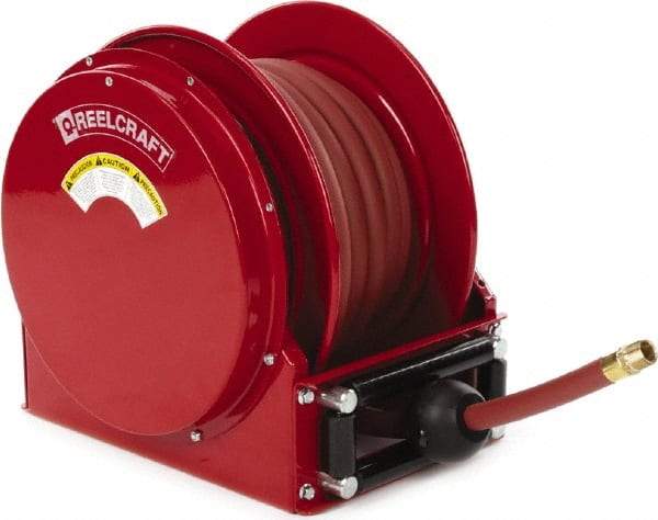 Reelcraft - 50' Spring Retractable Hose Reel - 300 psi, Hose Included - Industrial Tool & Supply