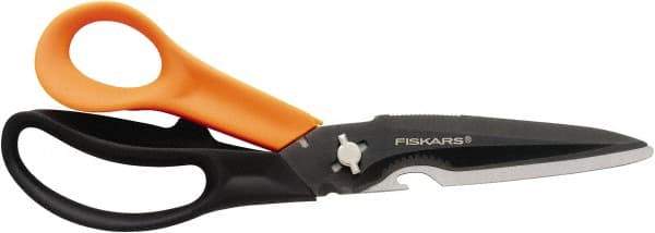 Fiskars - 4-1/2" LOC, 9" OAL Scissors - Dual Composite Handle, For General Purpose Use - Industrial Tool & Supply