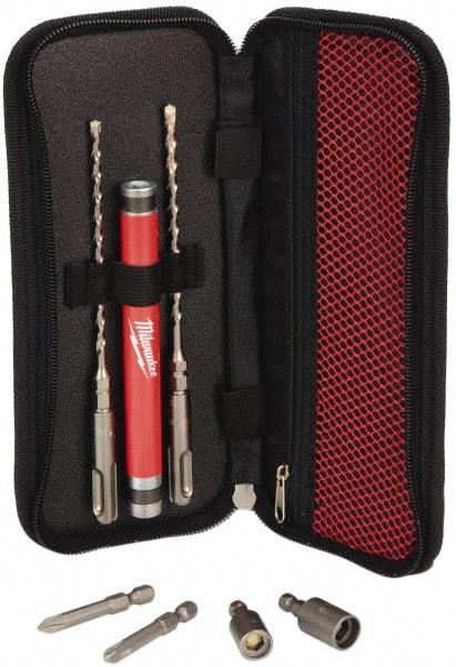 Milwaukee Tool - Screw Installation Kit - For Use with 3/16" x 7" Drill Bit, 5/32" x 7" Drill Bit, #2 Phillips Driver & #3 Phillips Driver - Industrial Tool & Supply
