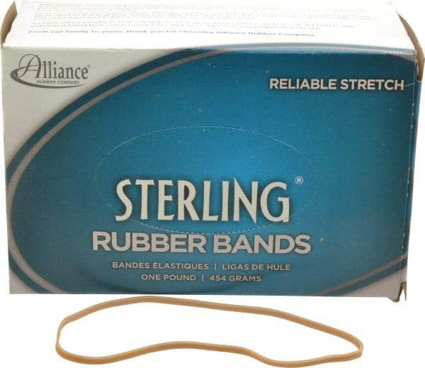 Alliance - 7 Inch Circumference, 1/8 Inch Wide, Ergonomic Rubber Band Strapping - 250 Pieces - Industrial Tool & Supply