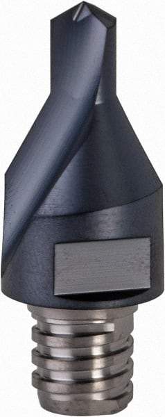 Iscar - MM ECS Grade IC908 Carbide Center Drill Milling Tip Insert - TiAlN Finish, 1 Flute, 6.46mm Cutting Diam, 8.9mm Depth of Cut - Industrial Tool & Supply