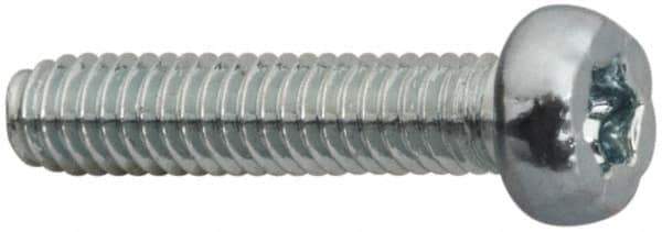 Made in USA - M2.5 Pan Head Torx Sheet Metal Screw - Case Hardened Steel, 10" Length Under Head, Grade 1022, T8 Drive - Industrial Tool & Supply