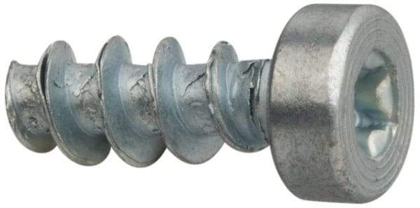 Made in USA - M3.5 Pan Head Torx Sheet Metal Screw - Case Hardened Steel, 12" Length Under Head, Grade 1022, T10 Drive - Industrial Tool & Supply