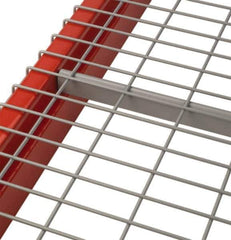 Nashville Wire - 58" Wide, 2" High, Open Shelving Inverted Channel - Steel, Galvanized Finish, 48" Deep, Use with Pallet Racks - Industrial Tool & Supply
