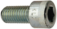 Made in USA - 5/8-11 UNC Hex Socket Drive, Socket Cap Screw - Alloy Steel, Zinc-Plated Finish, Fully Threaded, 1-1/4" Length Under Head - Industrial Tool & Supply